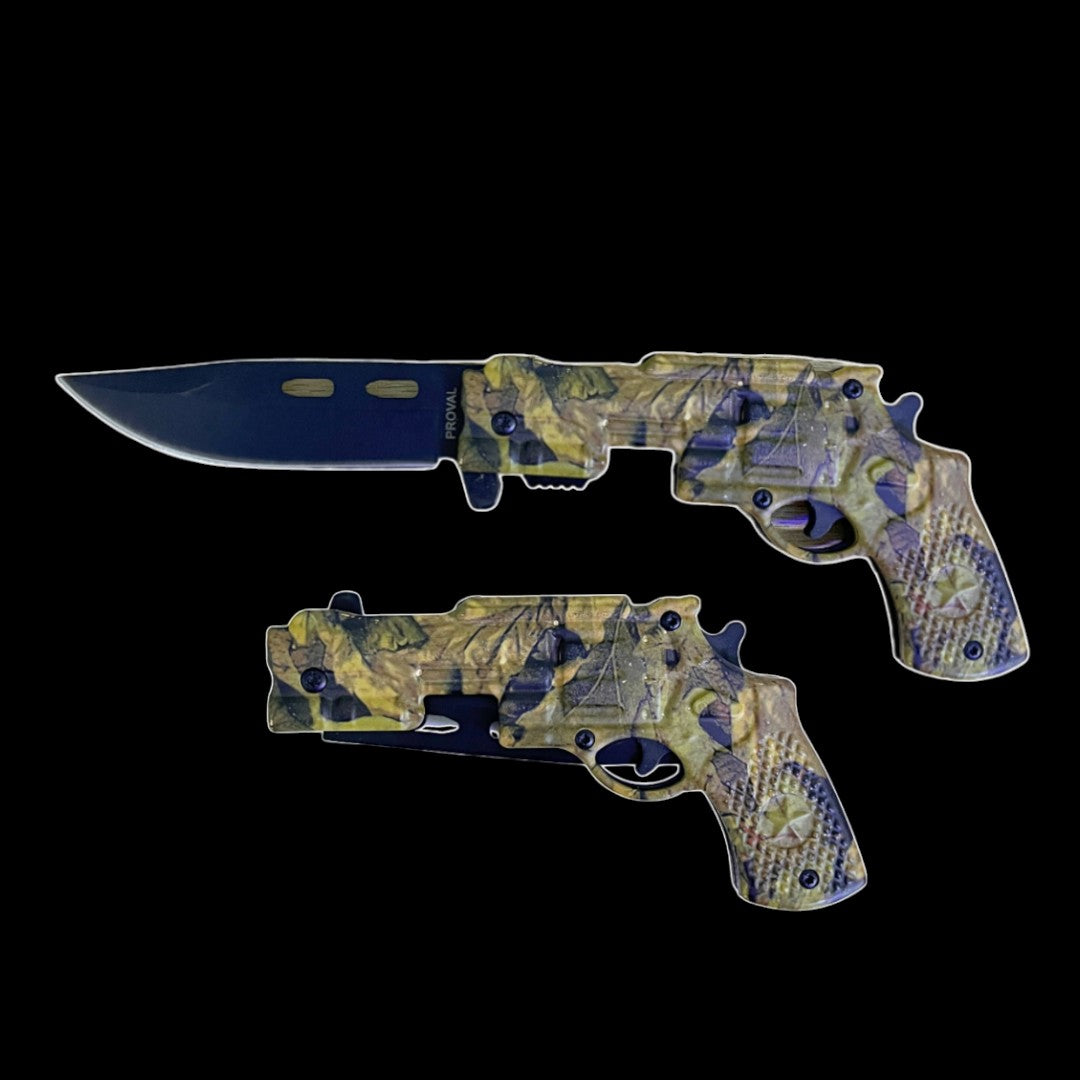 NAVAJA REVOLVER CAMUFLADO VERDE NAVAJA REVOLVER CAMUFLADO VERDE